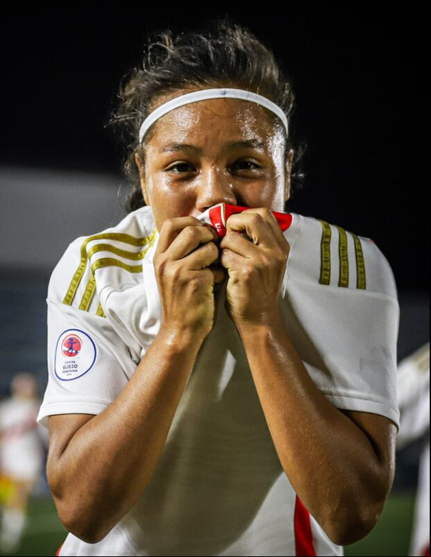 Linda Espinoza fue una de las figuras del Perú vs. Ecuador, marcando uno de los dos goles con los que se ganó el último sábado. (Foto: FPF)