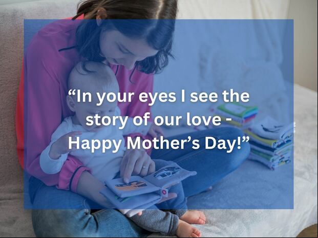 "In your eyes I see the story of our love - Happy Mother's Day!" | Imagen de ParentiPacek en Pixabay / Depor Composition