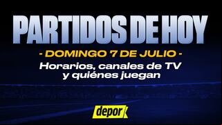 Partidos de hoy, domingo 7 de julio: quiénes juegan, horarios y dónde ver fútbol