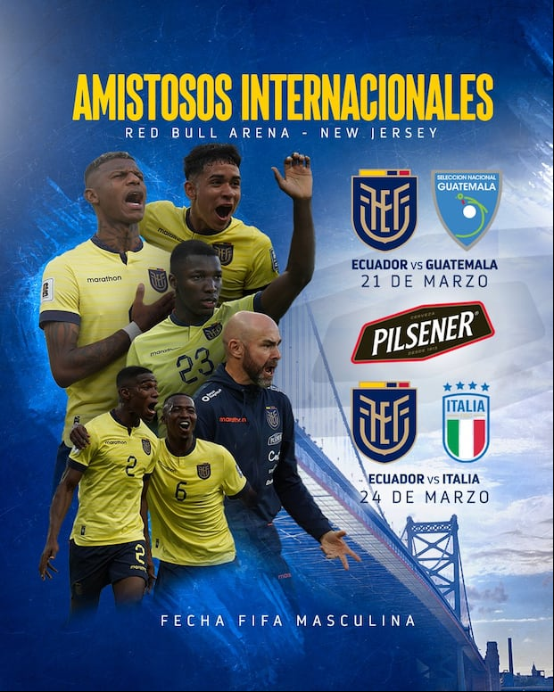 Amistosos de Ecuador para fecha doble de marzo. (Foto: Twitter)