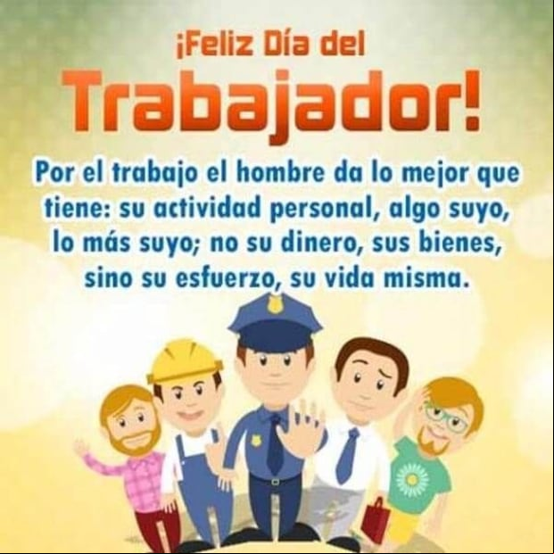 Imágenes para compartir por el Día del Trabajo en tus redes sociales. (Foto: Internet).