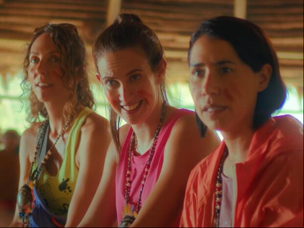 Patricia Barreto, Saskia Bernaola y Emilia Drago son las protagonistas de la película "Isla bonita", disponible en Netflix (Foto: AV Films)