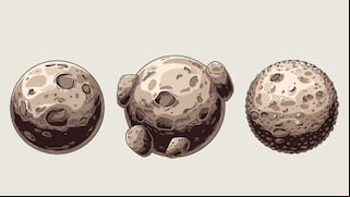 Test: choose one of the moons in this image to discover what kind of person you are
