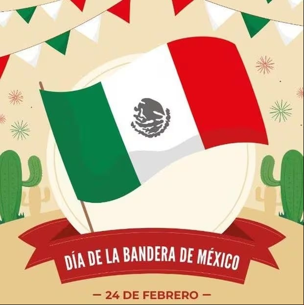 Imágenes por el día de la Bandera mexicana que se realizará este sábado 24 de febrero. (Foto: Internet).