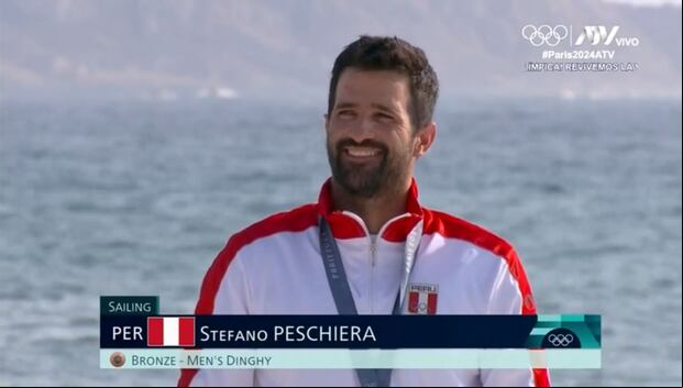 Stefano Peschiera logró subir al podio en París 2024. (Captura: ATV)