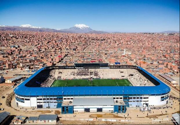 El Estadio Municipal de El Alto se encuentra a 4083 metros sobre el nivel del mar. (Foto: Difusión)
