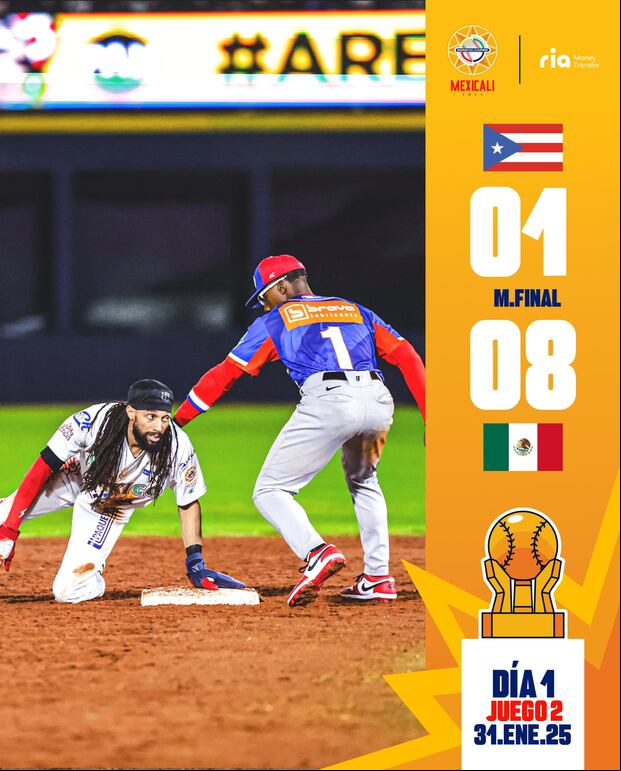 México vence a Puerto Rico en su debut de la Serie del Caribe 2025. (Imagen: Serie del Caribe)