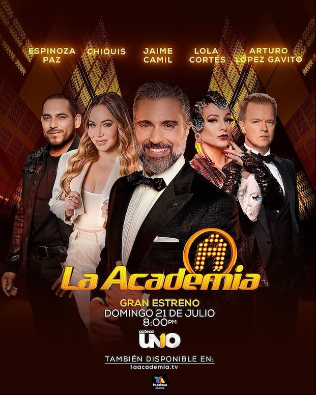 Lolita Cortés, Arturo López Gavito, Espinoza Paz y Chiquis Rivera serán los jueces de la decimocuarta generación de “La Academia” (Foto: TV Azteca)
