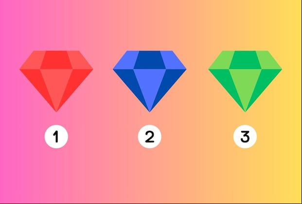 Choose one of the diamonds in this image to discover who you really are (Design: Depor).
