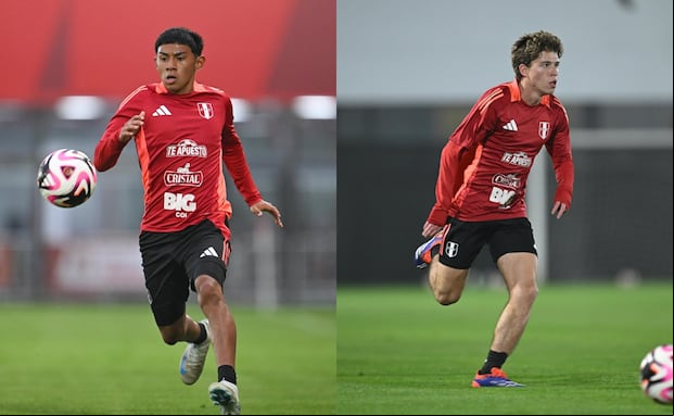 Maxloren Castro e Ian Wisdom participaron de los entrenamiento de la Selección Peruana. (Fotos: FPF)