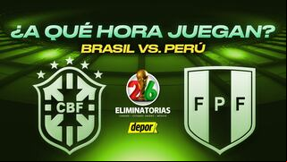 Perú vs. Brasil: a qué hora juegan hoy por las Eliminatorias 2026