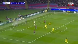 ¡La cereza a la torta! Lamine Yamal puso el 4-0 del Barcelona a Borussia Dortmund por la Champions League