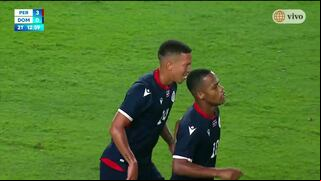 ¡Un cañonazo de Jean López! Gol de República Dominicana para el descuento de 3-1 ante Perú