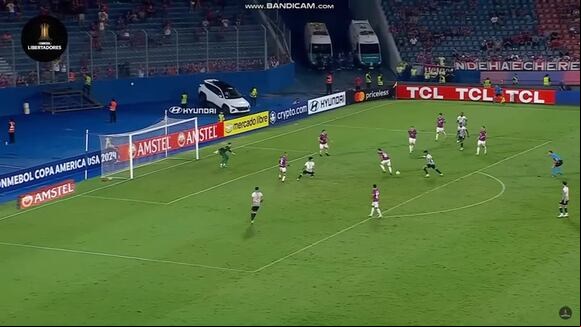 Jeriel de Santis y el gol que falló ante Cerro Porteño en Paraguay. (Video: ESPN)