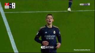Gol de Arda Güler: en su primera titularidad con el Real Madrid anota con un ‘zapatazo’