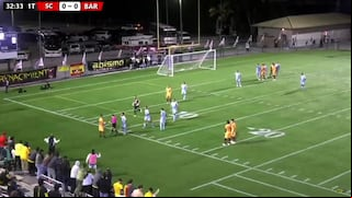 ¡A las duchas! Santiago González vio la tarjeta roja en Sporting Cristal vs. Barcelona SC