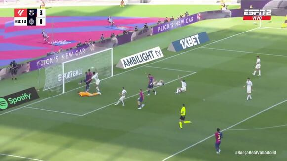 Gol de Raphinha: Barcelona 4-0 Valladolid. (Video: ESPN)