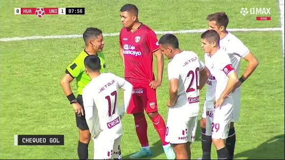 El VAR anuló el 1-0 de Universitario sobre Sport Huancayo. (Video: L1 MAX)