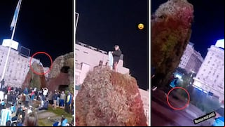 Hincha argentino muere trágicamente al caer de jardín vertical en el Obelisco