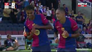 Barcelona, ‘máquina’ de goles: hat-trick de Raphinha, uno de Lewandowski y otro de Koundé a Valladolid