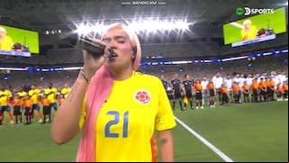La ‘Bichota’ en la final de la Copa América: así cantó Karol G el himno nacional de Colombia