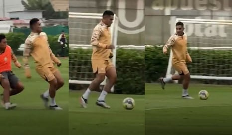 ¡A la orden! Anderson Santamaría cumplió su primer entrenamiento con Universitario