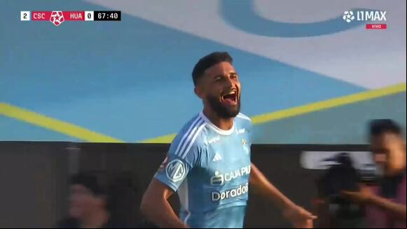 Gol de Ignácio para el 2-0 de Sporting Cristal vs. Sport Huancayo. (Video: L1 MAX)