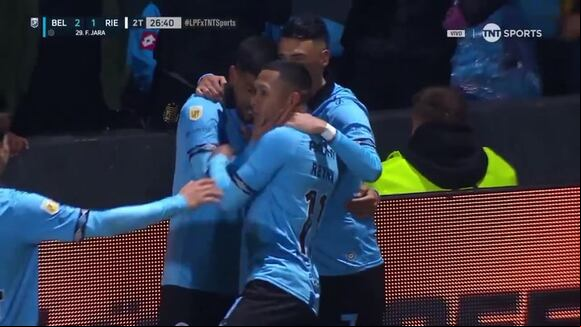 Gol de Franco Jara con asistencia de Bryan Reyna en Belgrano. (Video: TNT Sports)