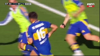 ¡Tras un error! Gol de Miguel Merentiel para el 1-1 de Boca Juniors ante River Plate