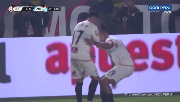 Edison Flores anotó el 1-0 en el Universitario vs. Sporting Cristal. (Video: GOLPERU)