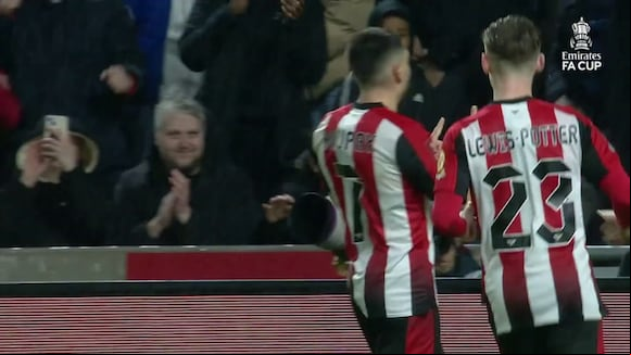 Gol de Neal Maupay para el 1-0 de Brentford vs. Wolves por FA Cup. (Video: FA Cup)