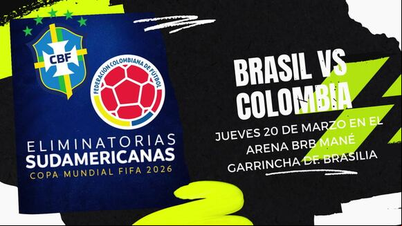 Brasil vs Colombia por la fecha 13 de las Eliminatorias Sudamericanas 2026
