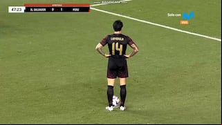 ¡Atajó el portero! Penal fallado de Gianluca Lapadula en el amistoso de Perú