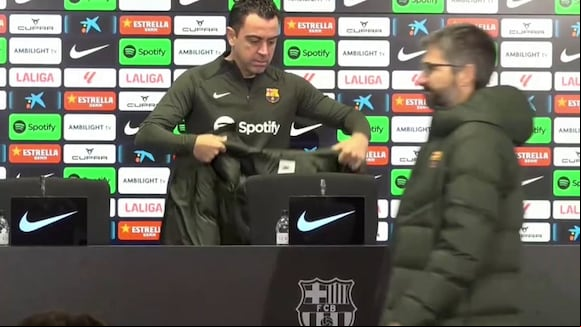 La rueda de prensa de Xavi Hernández antes de Barcelona vs. Getafe. (Video: EFE)