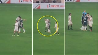 El tenso enfrentamiento entre Renzo Garcés y Gustavo Dulanto en el clásico