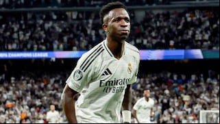 Frialdad en su ‘panenka’: gol de Vinícius Júnior para el 1-1 del Real Madrid vs Milan