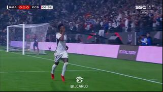 ¡Triplete infernal! Goles de Vinícius para el 3-1 de Real Madrid vs. Barcelona