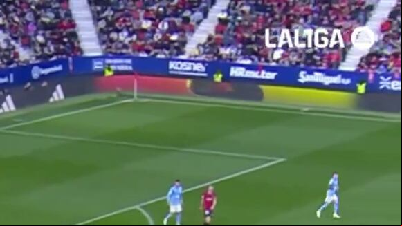 Renato Tapia en Celta vs. Osasuna. (Video: LaLiga)