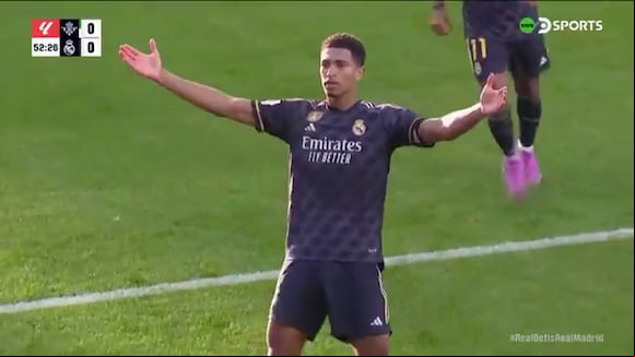 Jude Bellingham fue autor del primer gol del partido entre Real Madrid vs. Betis. (Video: DSports)