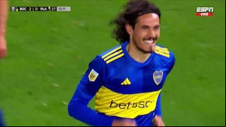 ¡El primero con el ‘Xeneize’! Gol de Cavani para el 2-0 de Boca vs. Platense