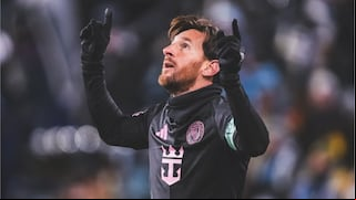 ¡A 14 grados bajo cero! Gol de Lionel Messi para el 1-0 del Inter Miami vs. Kansas City