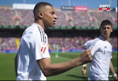 ¡No perdona! Gol de penal de Mbappé para el 0-1 del Barcelona vs Real Madrid