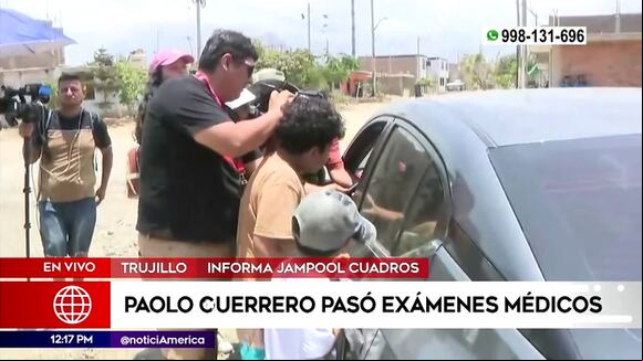 Paolo Guerrero pasó por exámenes medicos