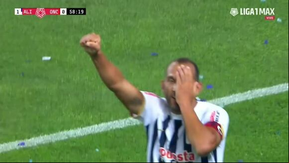 Así fue el primer gol de Hernán Barcos ante Once Caldas (Fuente: Liga 1 MAX)