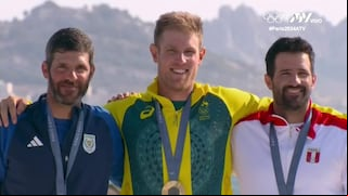 ¡Momento histórico! Así fue la premiación a Stefano Peschiera tras ganar el bronce en París 2024