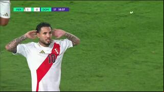 La pelotita parada: el gol de tiro libre de Peña para el 1-0 de Perú sobre República Dominicana