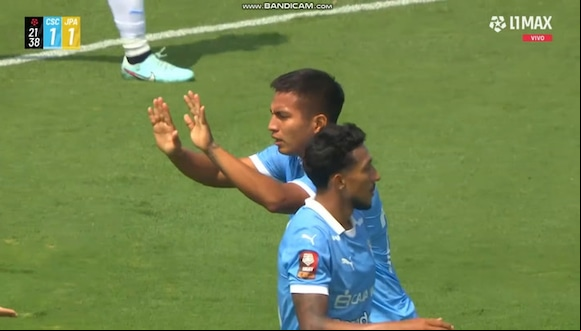 Martín Távara marcó el 1-1 de Sporting Cristal sobre Juan Pablo II. (Video: L1 MAX)