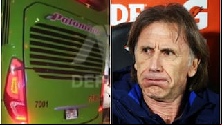 Solo falta Marc Anthony: Ricardo Gareca fue trasladado en un bus verde a hotel de concentración de Chile
