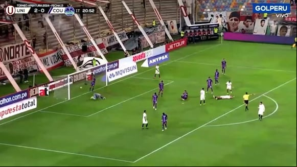 Gol de Alex Valera para el 3-0 de Universitario. (Video: GOLPERU)