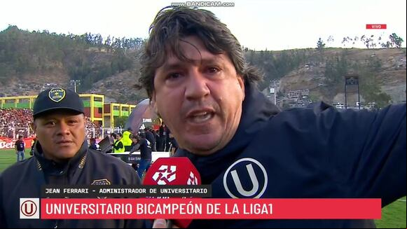 Jean Ferrari mandó mensaje a Bruno Marioni tras campeonar con Universitario. (Video: L1 MAX)